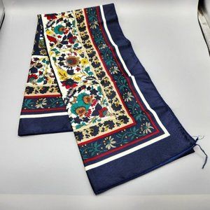 Hong Qiao Vintage Silk Floral  Scarf